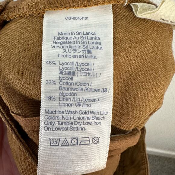 Madewell Womens The Harlow Wide Leg Trouser Pant in Acorn Size 6 - Picture 10 of 13